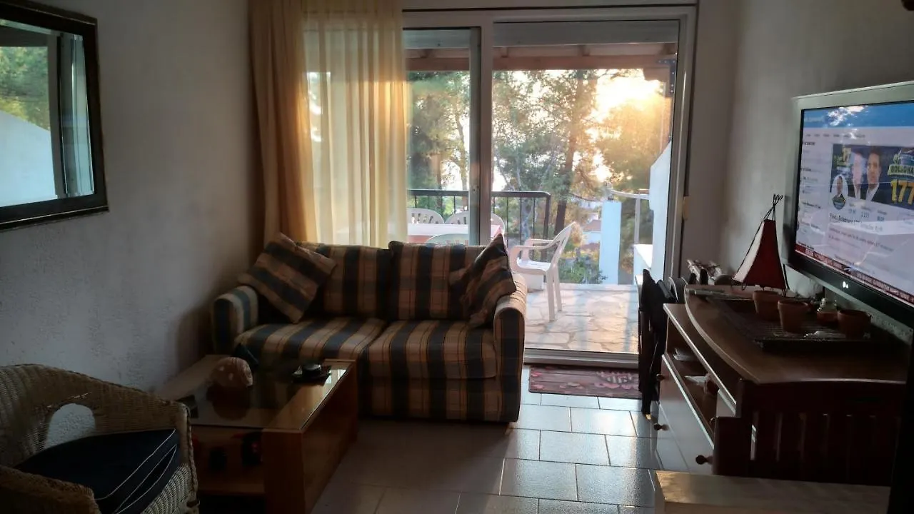 Nyaraló 2-Bed Maisonette In Pine Forest, 250M From Beach Between Skala Fourka And Siviri Villa Szkála Fúrkasz